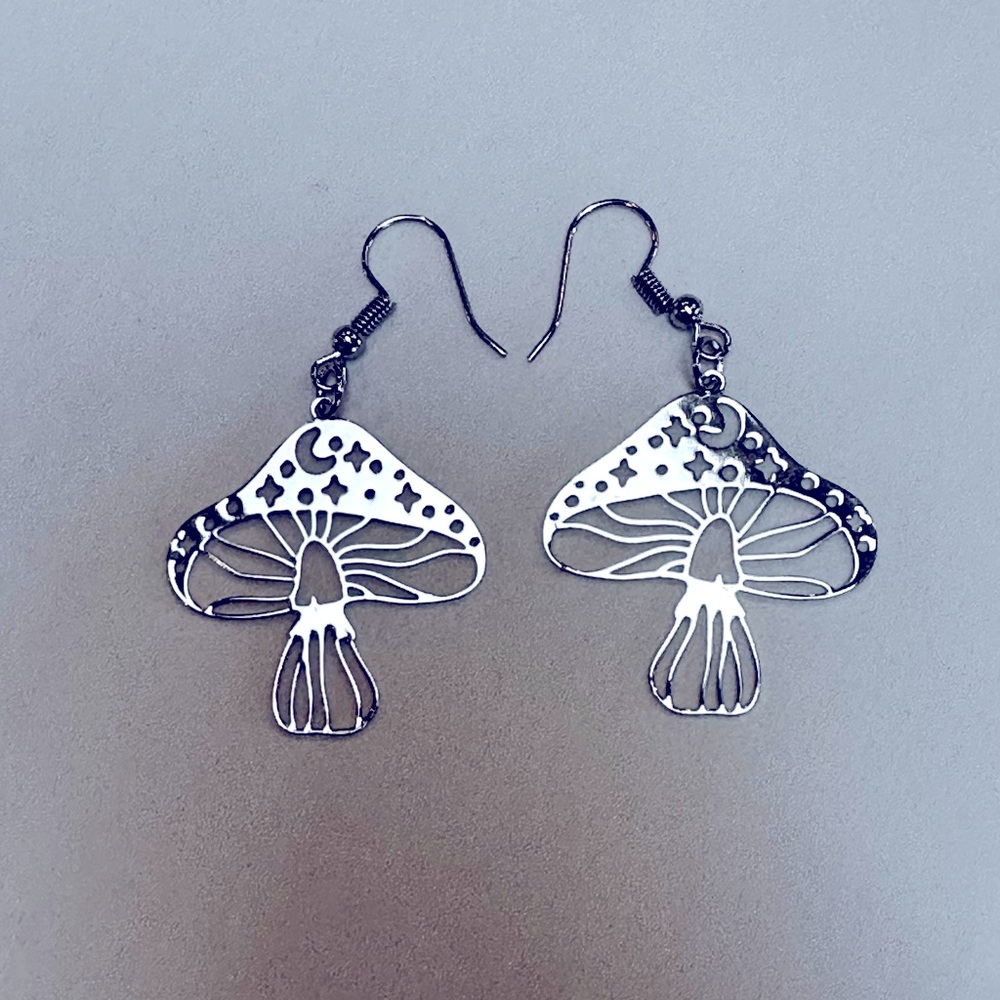 NEW-Mushroom Earrings